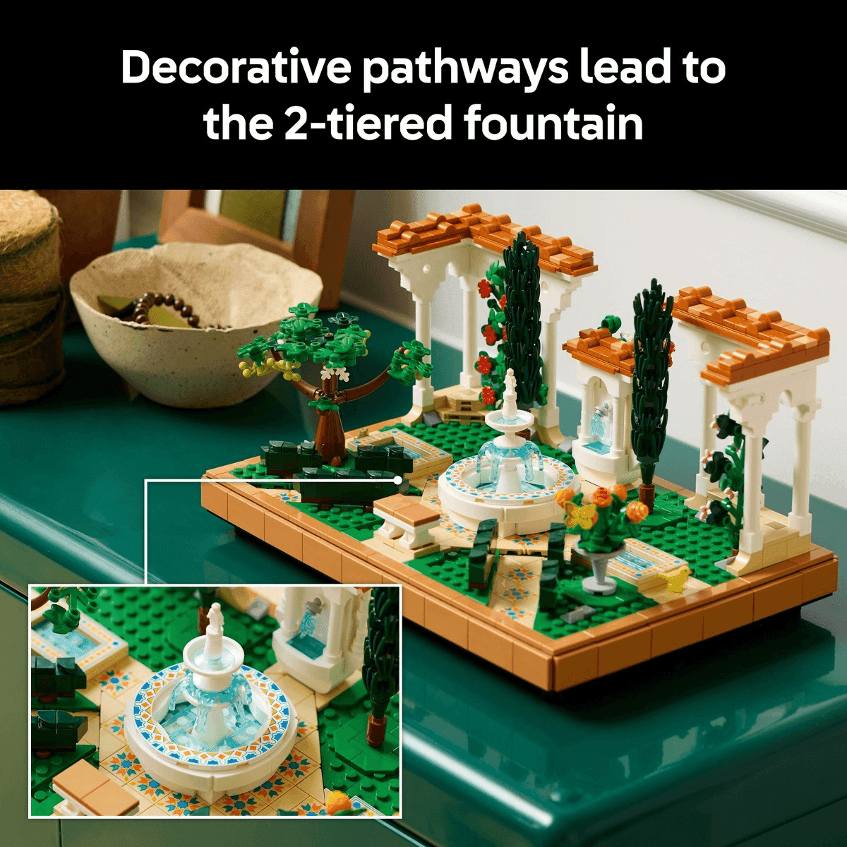 LEGO Icons Fountain Garden Building Set 10359 image 4